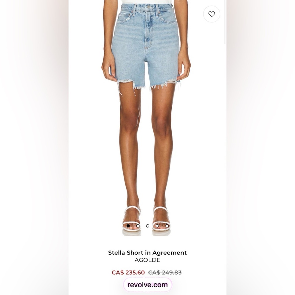 AGOLDE stella denim Shorts